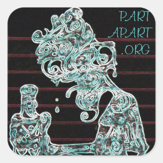 Carré Sticker séparateur pièce