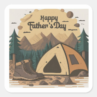 Carré Sticker Set "Papa's Outdoor Adventures"