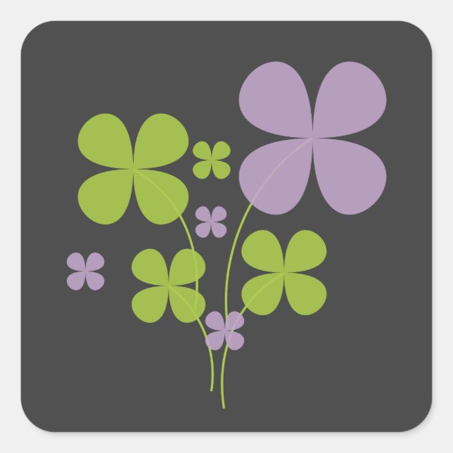 Carré Sticker shamrock (Devant)