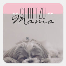 Sticker Shih Tzu Mama pour les mamans de chien