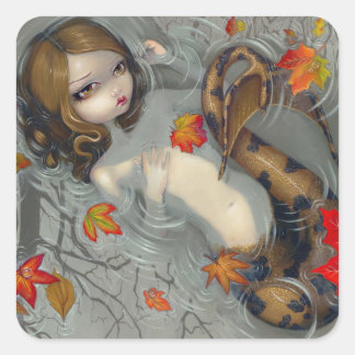 Carré Sticker "Sirène d'automne"