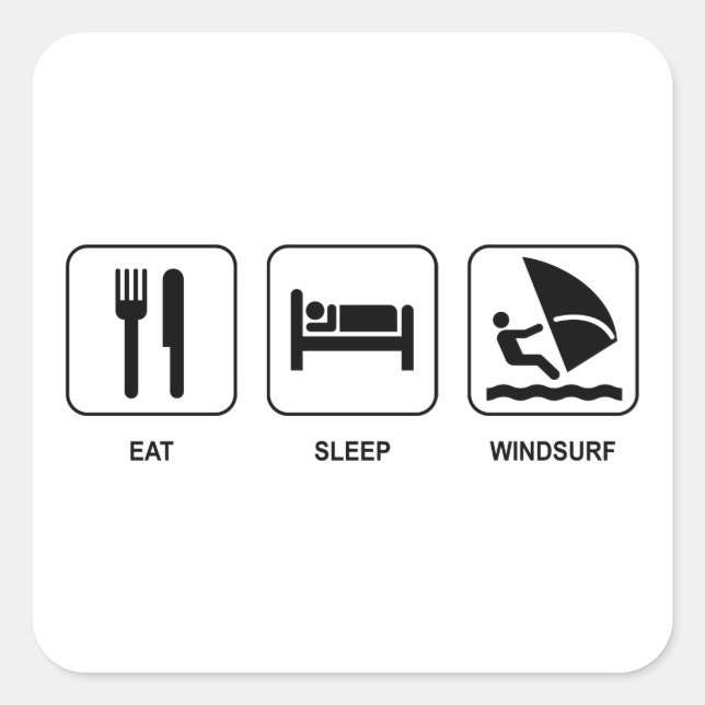 Carré Sticker Sleep Windsurf (Devant)