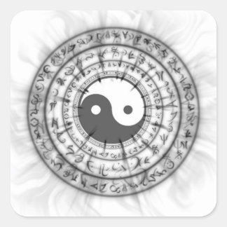 Carré Sticker Smokey Ying Yang