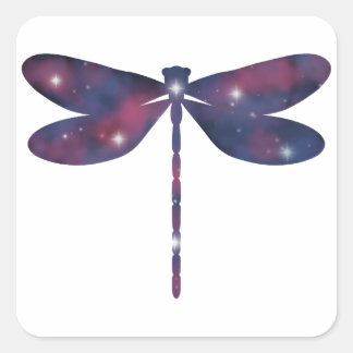 Carré Sticker Starscape Dragonfly mince foncé