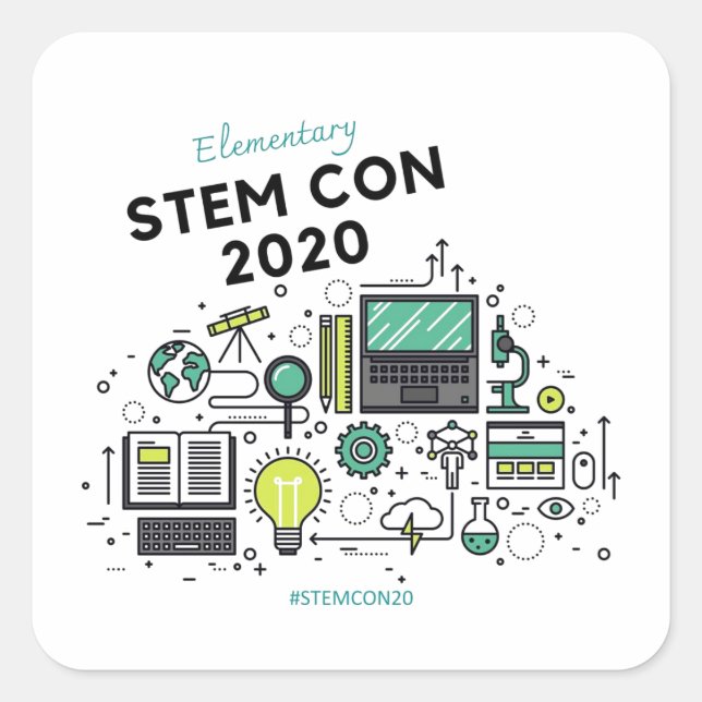 Carré Sticker STEM CON 2020 2 (Devant)