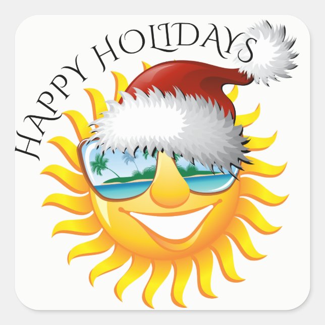 Carré Sticker Sun Fun HolidayZDayZ (Devant)