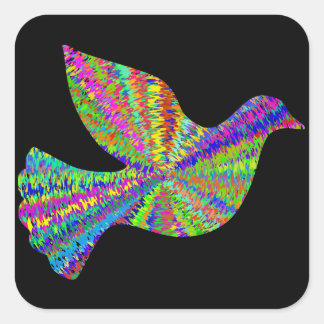 Carré Sticker super Peace Dove