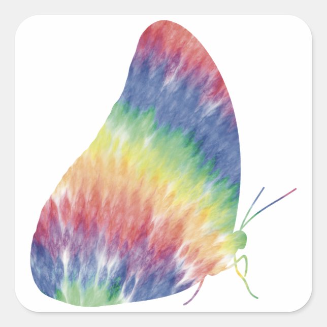 Carré Sticker Tie Dye Morpho (Devant)