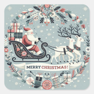 Carré Sticker “Traineau du Père Noël“