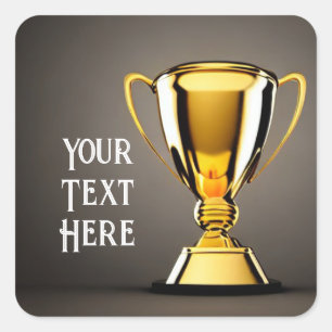 Carré Sticker Trophée Classic Round