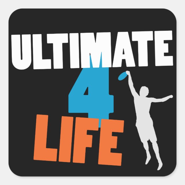 Carré Sticker Ultimate 4 Life (sombre) (Devant)