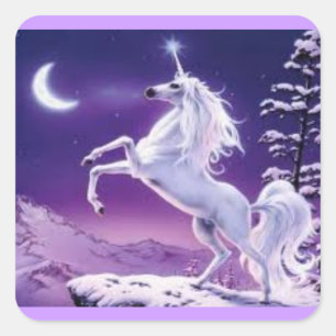 Carré Sticker Unicorn