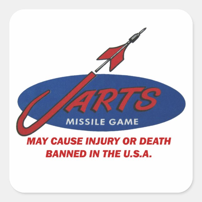 Carré Sticker vintage Jarts ! (Devant)