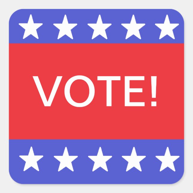 Carré Sticker "Vote" (Devant)