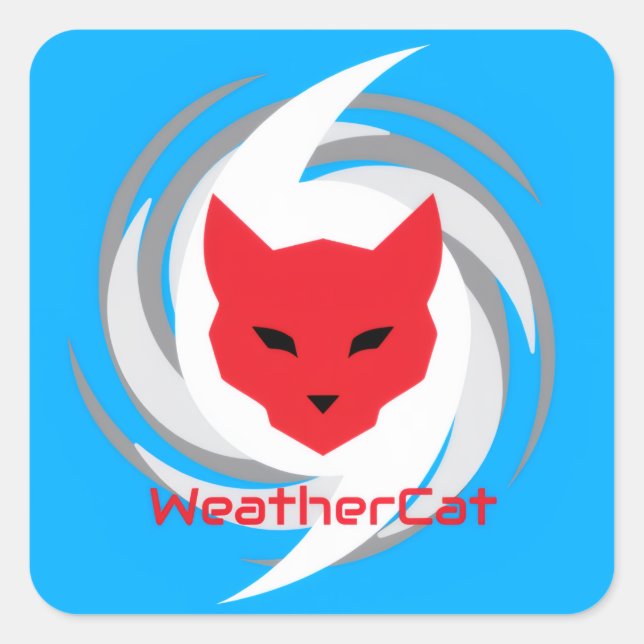Carré Sticker WeatherCat (Devant)
