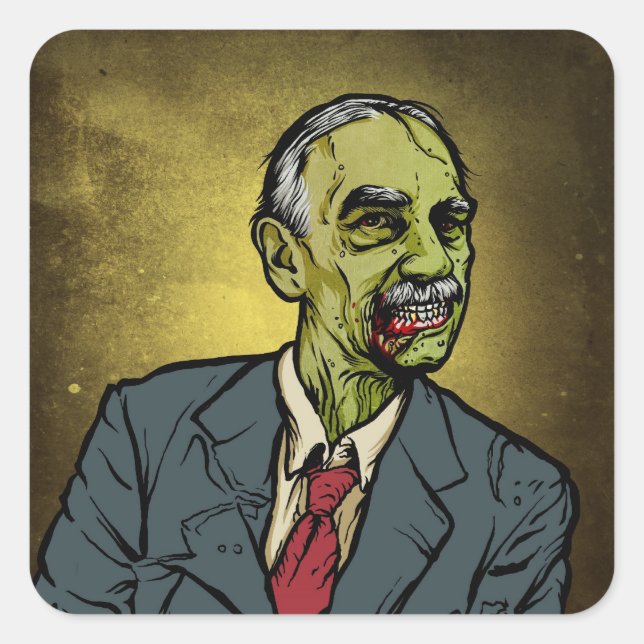 Carré Sticker Zombie Keynes (Devant)