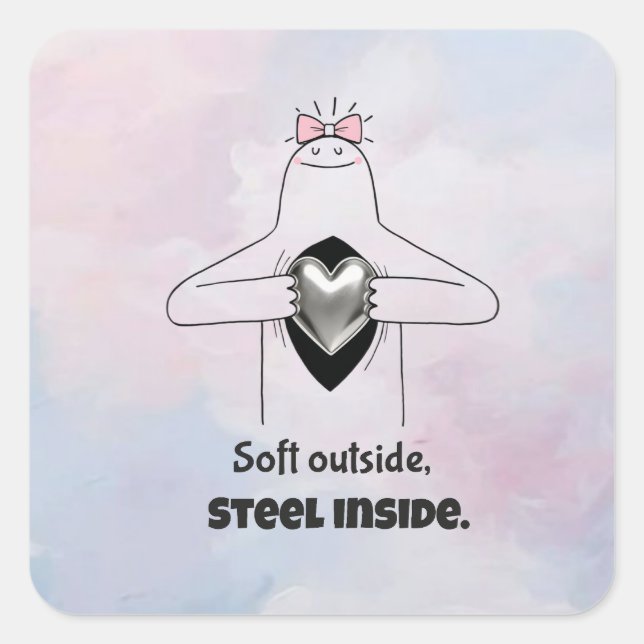 Carré Strong Women Empowerment Sticker (Devant)