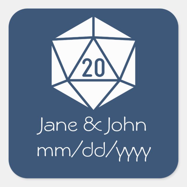 Carré Tabletop Chic dans Sticker Marine (Devant)