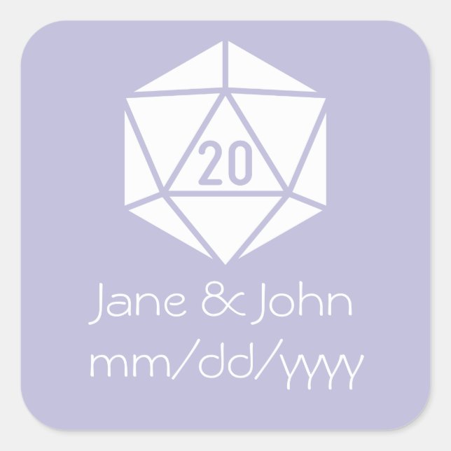 Carré Tablette Chic dans Sticker Lavender (Devant)