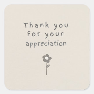 Carré ' Thank your appreciation sticker '