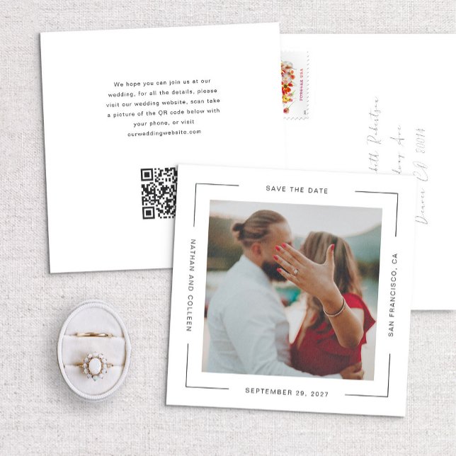 Carré Tout autour du cadre de texte Minimal Enregi (Créateur téléchargé)