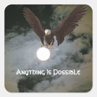 Carré Tout est possible Eagle Inspirational Sticker