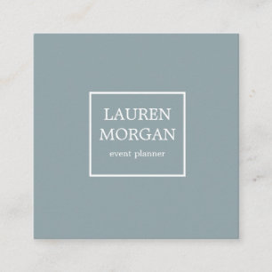 Carré Turquoise minimaliste CARTE DE VISITE