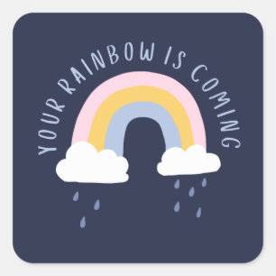Carré Votre Arc-en-ciel vient Sticker