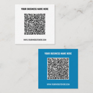 Carré Votre modèle de carte de visite avec code QR promo