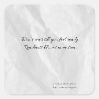 Carré Writer Fortune Sticker – Encouragement for Writers