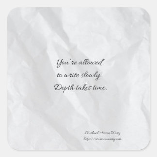 Carré Writer Fortune Sticker – Encouragement for Writers