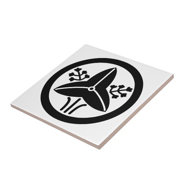 CARREAU 家紋「丸に立ち沢瀉」 (Côté)