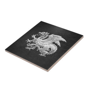 Carreau [100] Dragon islandais, Landvæ ttir [Argent]