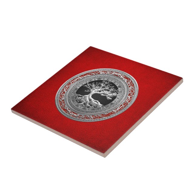 Carreau [100] Treasure Trove : Celtic Tree of Life [Argent (Côté)