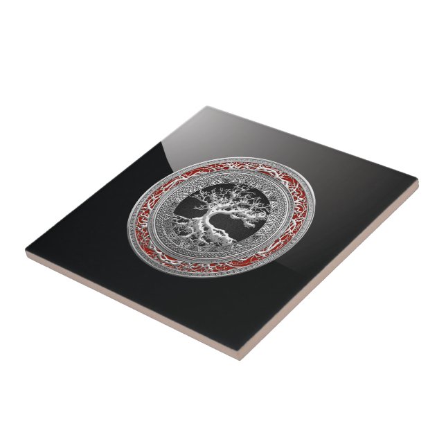 Carreau [100] Treasure Trove : Celtic Tree of Life [Argent (Côté)