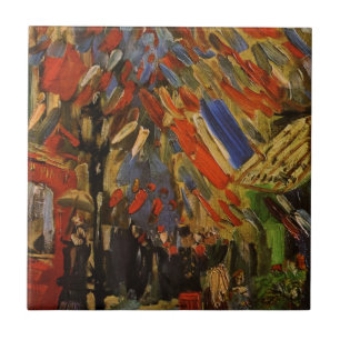 Carreau 14 juillet Fête à Paris par Vincent van Gogh