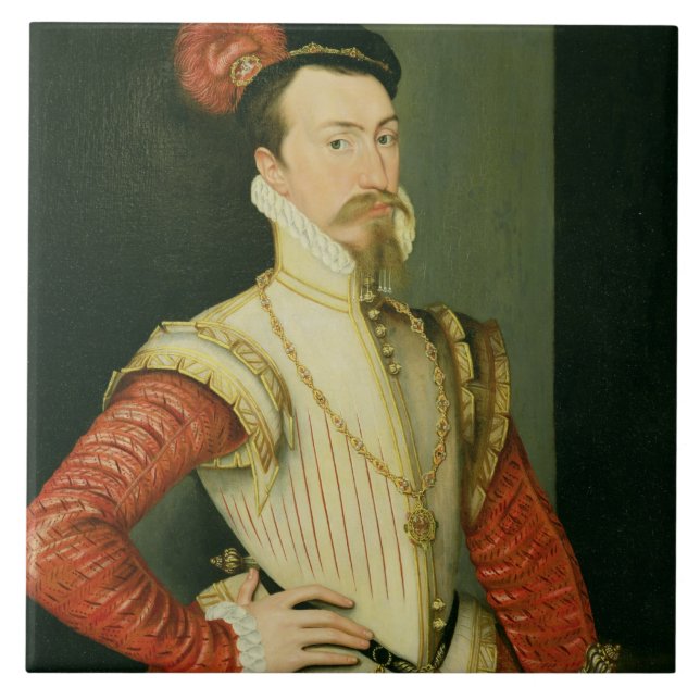 Carreau 1532-88) ęrs comtes de Robert Dudley (de (Devant)