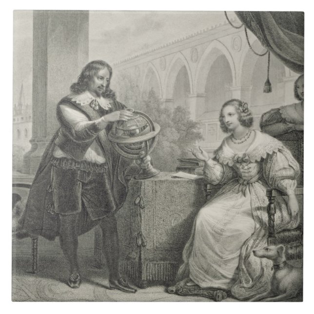 Carreau 1626-89) reines de Christina (de la Suède, d'une (Devant)