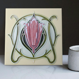 Carreau 1905 Art Nouveau Gibbons UK Floral