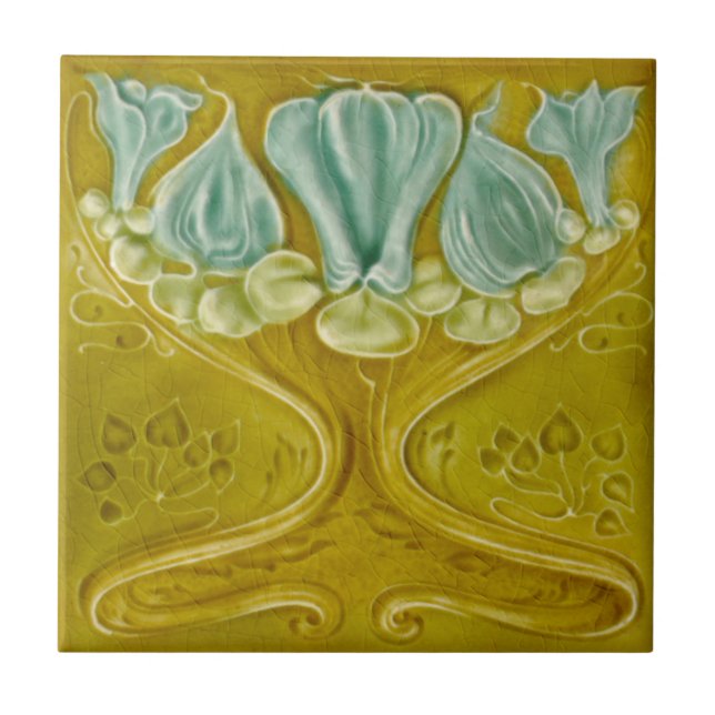 Carreau 1905 Gold Aqua Repro Faux Relief (Devant)