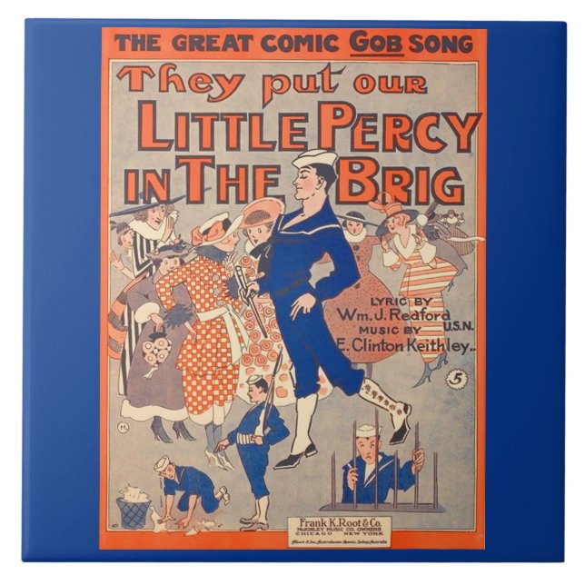Carreau 1919 Ils mettent notre petite Percy dans le feu (Devant)