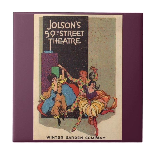 Carreau 1923 Couverture de la feuille de théâtre d'Al Jols (Devant)