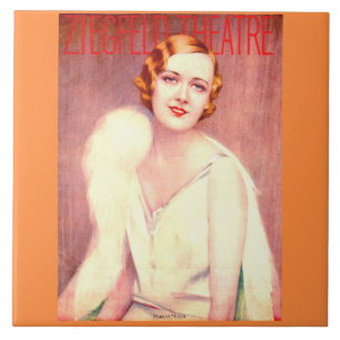 Carreau 1928 Ziegfeld Théâtre couverture Marilyn Miller