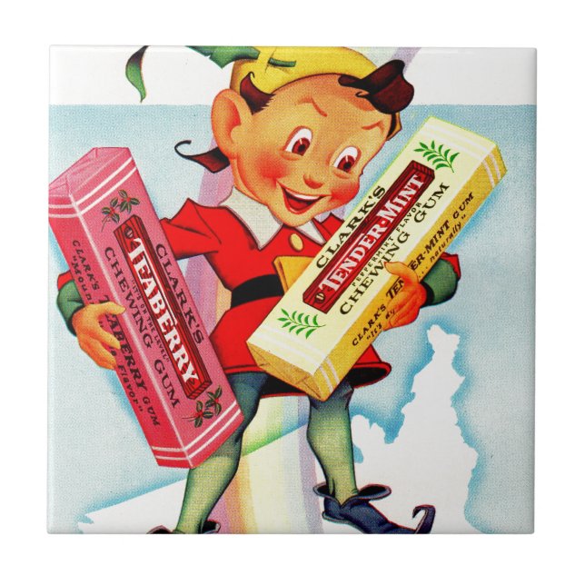 Carreau 1940 Clark’s chewing gum elf (Devant)