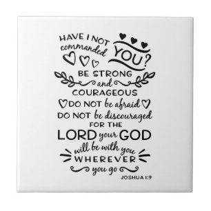 Carreau 1:9 de Joshua de vers de bible