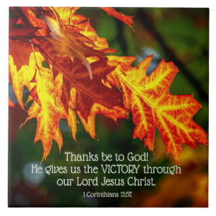 Carreau 1 Corinthiens 15:57 Merci à Dieu!