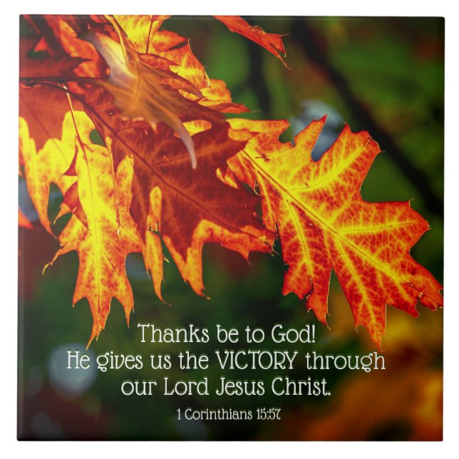 Carreau 1 Corinthiens 15:57 Merci à Dieu ! (Devant)