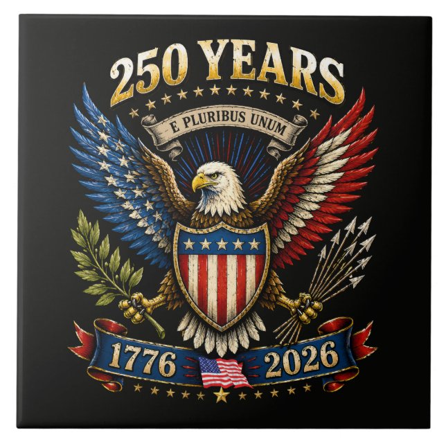 Carreau 250 Ans d'Amérique 1776 2026 250e Anniversaire  (Devant)