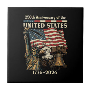 Carreau 250e anniversaire des États-Unis 250 ans 4 juillet