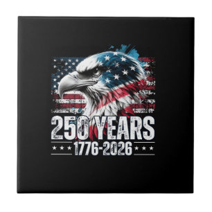 Carreau 250e anniversaire États-Unis Anniversaire Manches